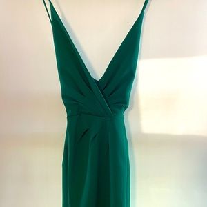 Emerald green cocktail dress